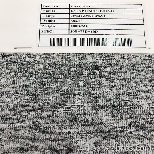 Produk Baru Hacci Sweater Spandex Brushed Polyester Fabric